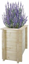 Puidust lillepott Timbela M611-1, 57 cm