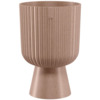 Lillepott Form Plastic Keli Mika, 18 cm, Eco Wood, pruun