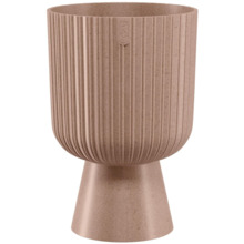 Lillepott Form Plastic Keli Mika, 18 cm, Eco Wood, pruun