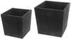 Termopottide komplekt 4Living Cubic, 48 cm, must, 2 tk