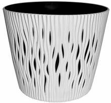 Lillepott Prosperplast Sandy Round, 19 cm, valge