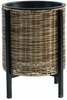 Lillepott alusega Wicker, Pirmibaldai.lt/Home4you, D28 x H36 cm, helepruun