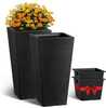 Lillepottide komplekt Vevor, 2-osaline, 56 cm, must, kandiline