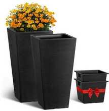 Lillepottide komplekt Vevor, 2-osaline, 56 cm, must, kandiline