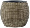 Lillepott Home4you Wicker, 48 x 40 cm, helepruun