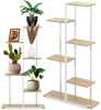Metallist lillepott Springos GA0212, valge, 60 x 20 x 113 cm
