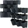 Vertikaalne lillepott Prosperplast, antratsiit, 57 cm