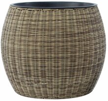 Lillepott Home4you Wicker, 48 x 40 cm, helepruun