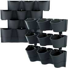Vertikaalne lillepott Prosperplast, antratsiit, 57 cm