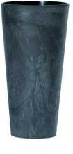 Kõrge aiapott Prosperplast Tubus Slim Beton Effect, 48 cm, antratsiit