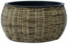 Lillepott Home4you Wicker, 37 x 19 cm, helepruun