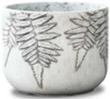 Lillepott Fern, D55 x H43,5 cm, valge/hall
