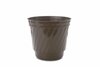 Lillepott Uniplastex Barok, UDB26, plastik, 26 cm, pruun