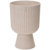 Lillepott Form Plastic Keli Mika, 18 cm, Eco Wood, valge