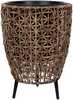 Lillepott Home4you Wicker, 38 x 38 x 54 cm, pruun