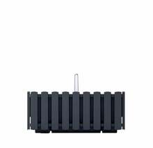 Rõdupott Prosperplast Boardee Fencycase W DDEF400W-S433, 38 x 18 cm, must