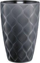 Lillepott Form Plastic Flow Slim, 30 cm, must