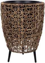 Lillepott Home4you Wicker, 38 x 38 x 54 cm, pruun