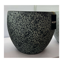 Lillepott Flora, D37 x H30 cm, must/hall