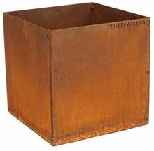 Lillepott GrillSymbol Fiora-L, 43 x 43 x 43 cm, roostetanud teras