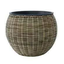 Lillepott Home4you Wicker, 40 x 32 cm, helepruun