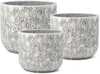 Lillepott LOUNA, D55 x H43,5 cm, valge/hall