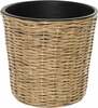 Lillepott OTE Flower Pot D009-W31-G, plastik/rattan, 31 cm, helepruun