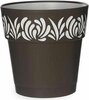 Lillepott Stefanplast Gaia, 25 x 25 x 25 cm, must