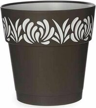 Lillepott Stefanplast Gaia, 25 x 25 x 25 cm, must