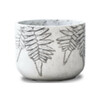 Lillepott Fern, D37 x H30 cm, valge/hall