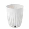 Lillepott Lamela Mira 907-05, plastik, valge
