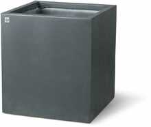 Lillepott Fleur Ami Division Lite Cube, 40 x 40 x 44 cm, betoon antratsiit