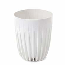 Lillepott Lamela Mira 907-05, plastik, valge