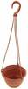 Rippuv lillepott Agro, 27 cm, plastik, pruun