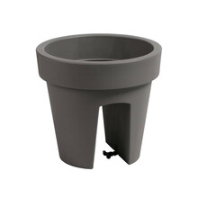 Lillepott Prosperplast Lofly, 24 x 22 cm, antratsiit