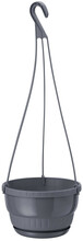 Riputatav lillepott Form Plastic Europa, 25 cm, must