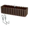 Rõdulillekast konksudega Prosperplast Ddef600w, 58 x 18 x 16,2 cm, pruun