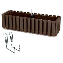 Rõdulillekast konksudega Prosperplast Ddef600w, 58 x 18 x 16,2 cm, pruun