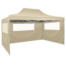 Kokkupandav paviljon 3 seinaga Mobellex, 3x4m, pruun
