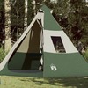 Matkatelk tipi 7 inimesele, 350x350x280 cm, roheline