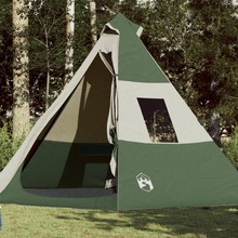 Matkatelk tipi 7 inimesele, 350x350x280 cm, roheline