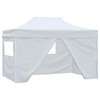 Kokkupandav peotelk vidaXL, 3x4 m, valge