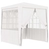Peotelk vidaXL külgseintega, 2,5x2,5 m, valge, 90 g/m2