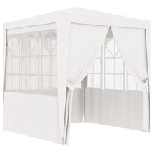 Peotelk vidaXL külgseintega, 2,5x2,5 m, valge, 90 g/m2
