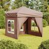 Peotelk vidaXL külgedega, 2x2 m, taupe