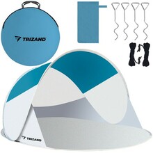 Rannatelk Trizand, 220x120x90 cm, türkiis/hall