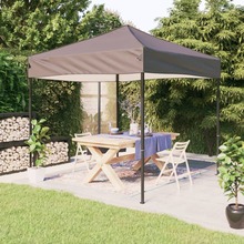 Kokkupandav peotelk vidaXL, 3x3 m, pruunikashall