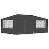 Proffessionaalne peotelk vidaXL külgseintega, 4x6 m, antratsiit, 90 g/m2