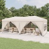 Peotelk vidaXL külgseintega, 3x6 m, kreem