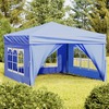 Peotelk vidaXL külgedega, 3x3 m, sinine